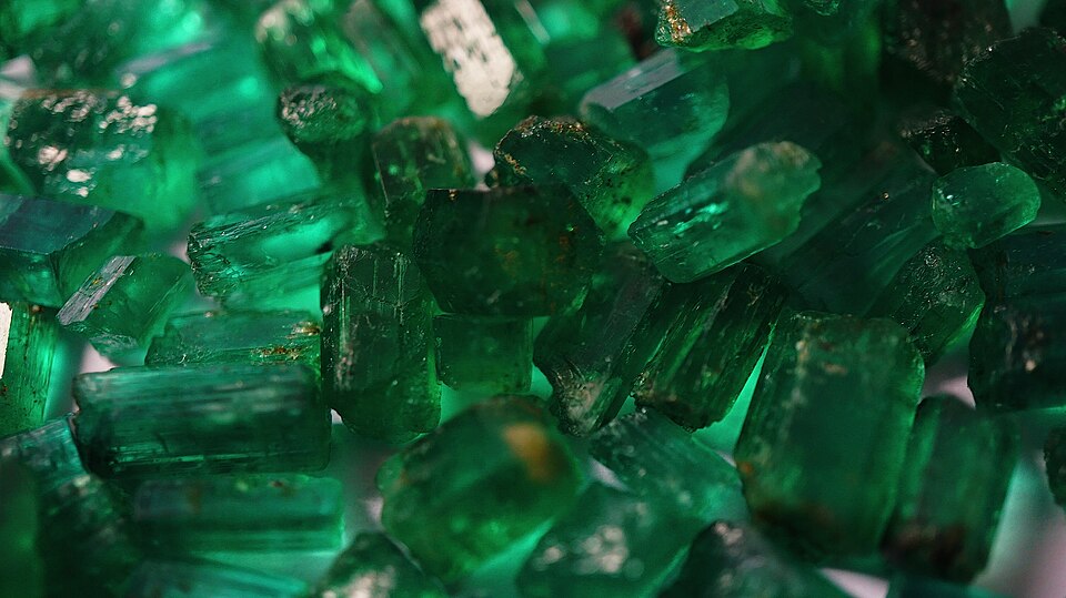 Rough emerald crystals from the Panjshir valley, Afghanistan