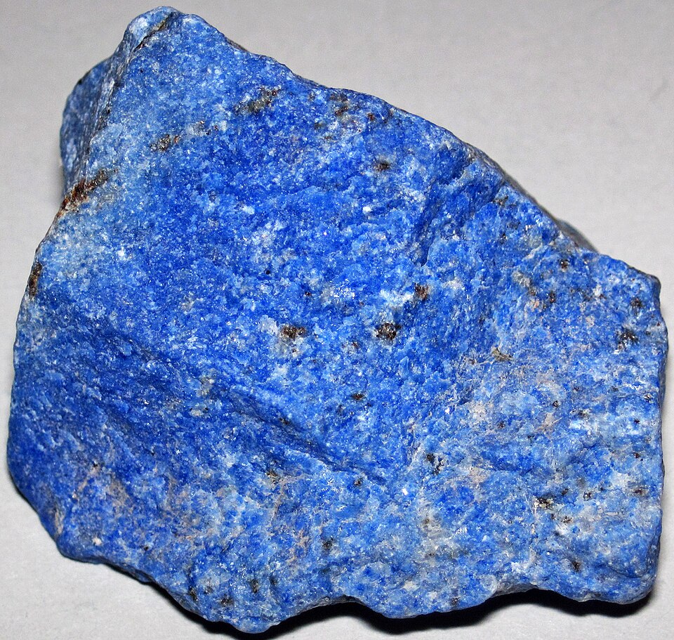 Deep blue rough lapis lazuli from the Sar-e-Sang deposit in Badakhshan